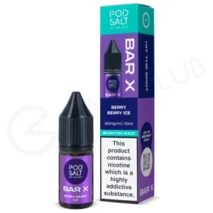 Berry Berry Ice Nic Salt E-Liquid by Pod Salt Bar X