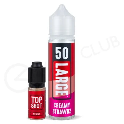 Creamy Strawbz Shortfill E-Liquid by 50 Large 50ml