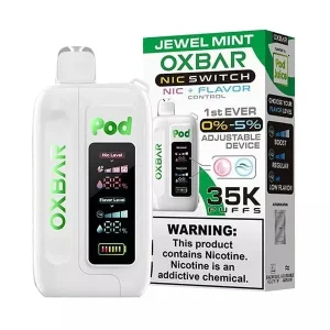 Oxbar Pod x Nic Switch 35000 Puffs Disposable Vape 0%-5% Nicotine - Jewel Mint