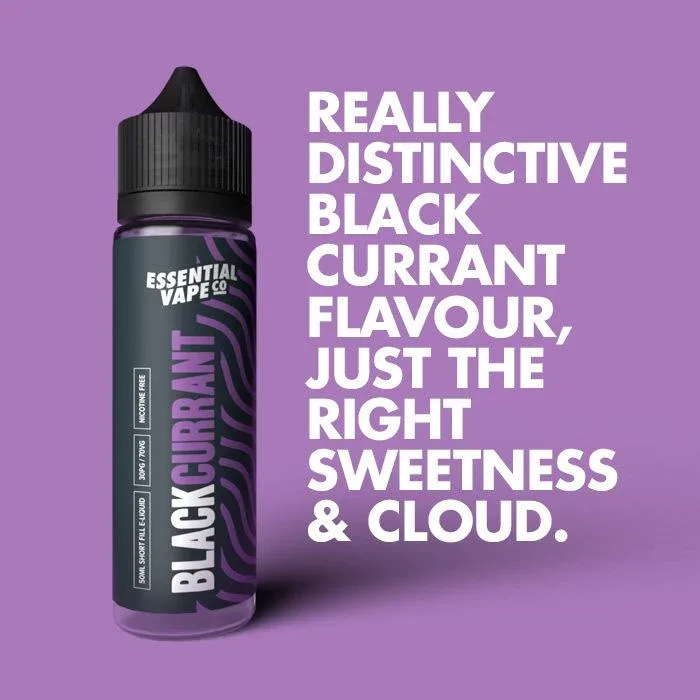 Essential Vape Co Blackcurrant 50ml Short Fill E-Liquid - Image 2