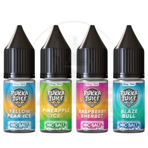 Box Of 10 Pukka Juice 10ml 10MG 20MG Nic Salts