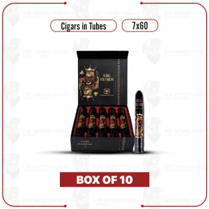 King Solomon 7×60 Box of 10 Cigars in Tubes