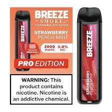 BREEZE PRO 2K PUFFS STRAWBERRY PEACH MINT