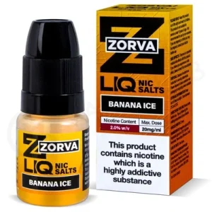 Banana Ice Nic Salt E-Liquid by Zorva Liq