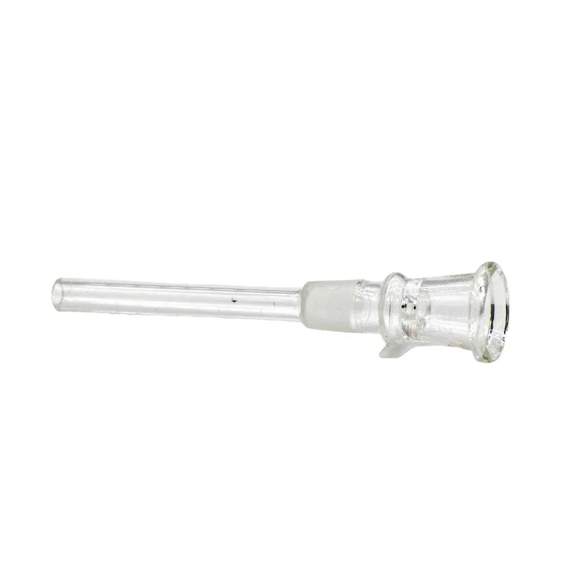 4" Glass Downstem With Glass Bowl