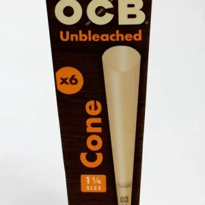 OCB Pre-rolled Cone - Virgin Unbleached Rolling Paper - 1 1/4