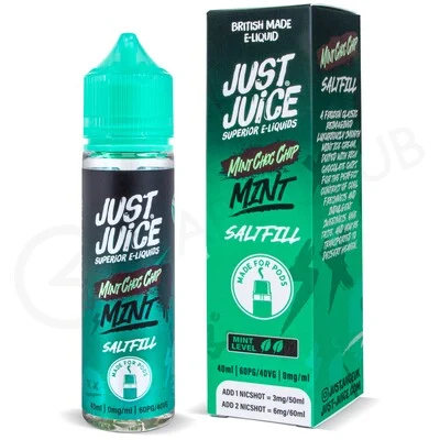 Mint Choc Chip Saltfill E-Liquid by Just Juice Menthol 40ml