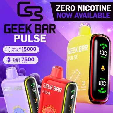 GEEK BAR PULSE (ZERO NICOTINE) 15000 PUFFS DISPOSABLE VAPE