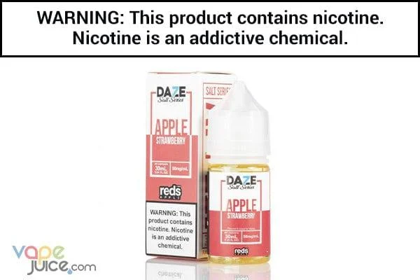 REDS STRAWBERRY APPLE BY 7 DAZE SYNTHETIC SALT 30ML