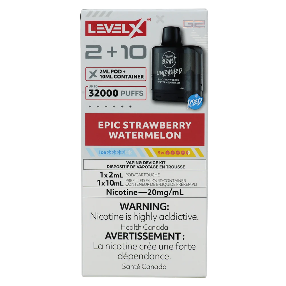 Level X G2 Pod Epic Strawberry Watermelon Iced 2ml 20mg