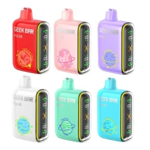 GEEK BAR PULSE 5% NICOTINE 16ML 15000 PUFFS RECHARGEABLE DISPOSABLE VAPE - 5 CT