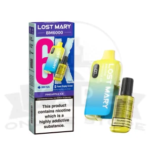 Pineapple Ice Lost Mary BM6000 Prefilled Pod Vape Kit | Must Try