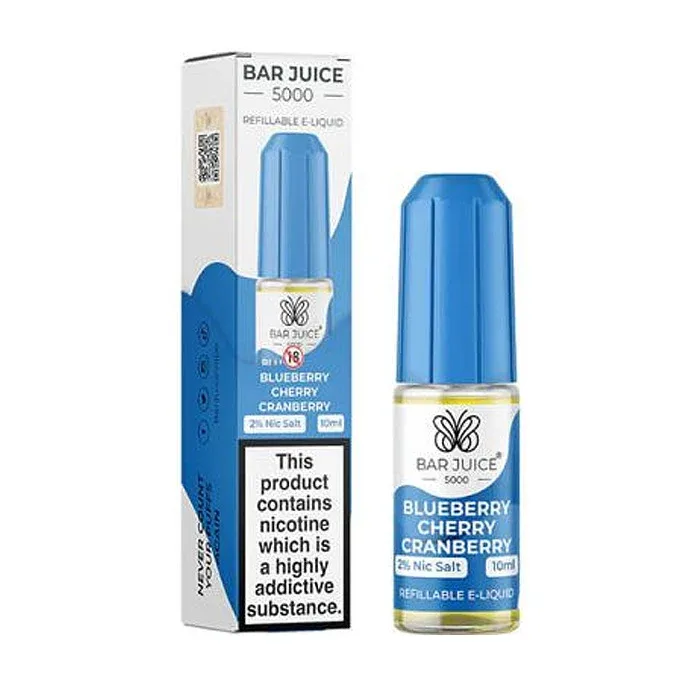 Blueberry Cherry Cranberry Nicotine Salt by Bar Juice 5000
