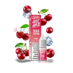 Just Juice Bar Cherry 10ml Nic Salt – Bold, Sweet, Smooth