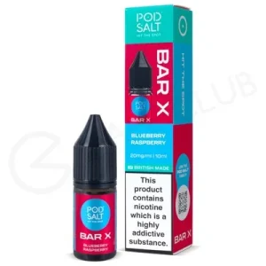 Blueberry Raspberry Nic Salt E-Liquid by Pod Salt Bar X