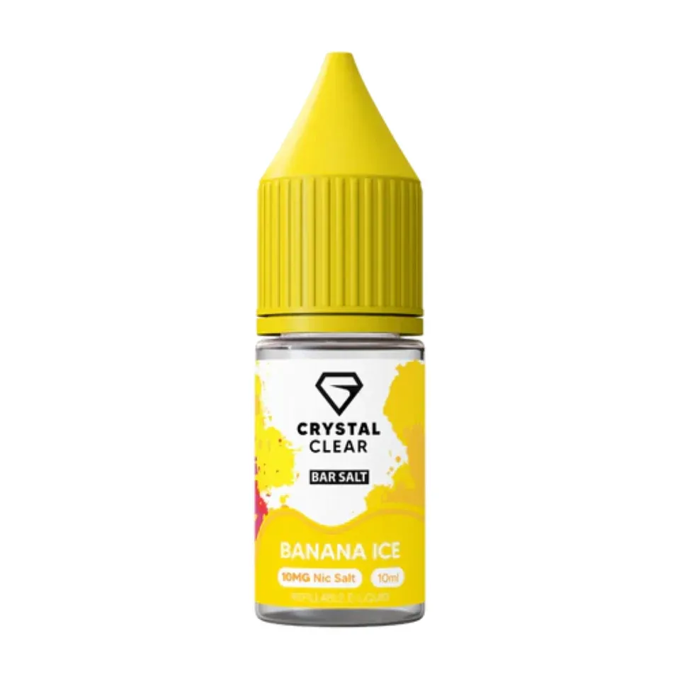 Crystal Clear Nic Salt Eliquid 10ml - Banana Ice