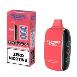 SOFI Surge Raspberry Peach Watermelon 25K ZERO Nicotine Disposable
