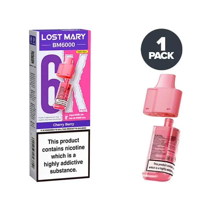 Cherry Berry Lost Mary BM6000 Refill Pack