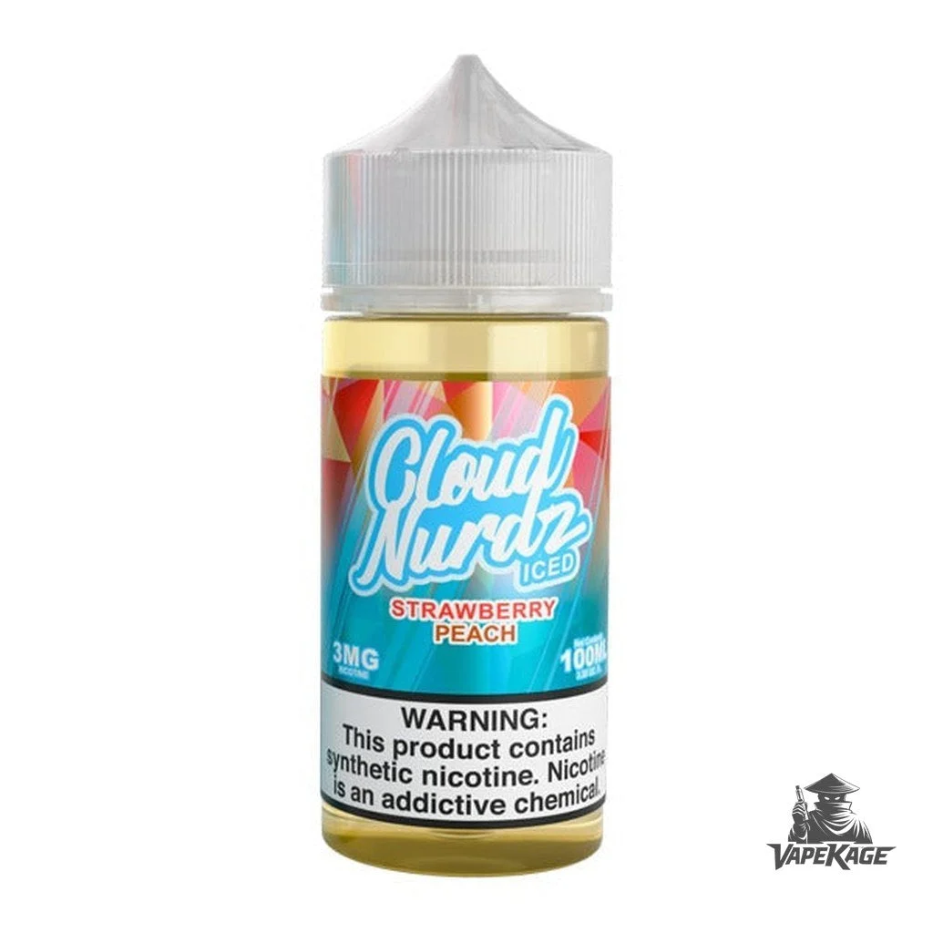 Strawberry Peach Iced — Cloud Nurdz 100mL Freebase