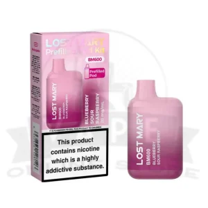 Blueberry Sour Raspberry Lost Mary BM600 Prefilled Pod Kit