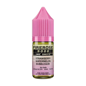 Strawberry Watermelon Bubblegum Nic Salt by ELUX Firerose