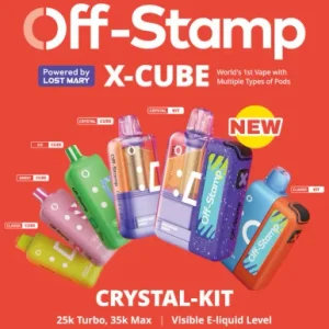 OFF STAMP X-CUBE CRYSTAL 35,000 PUFFS VAPE (FULL KIT)
