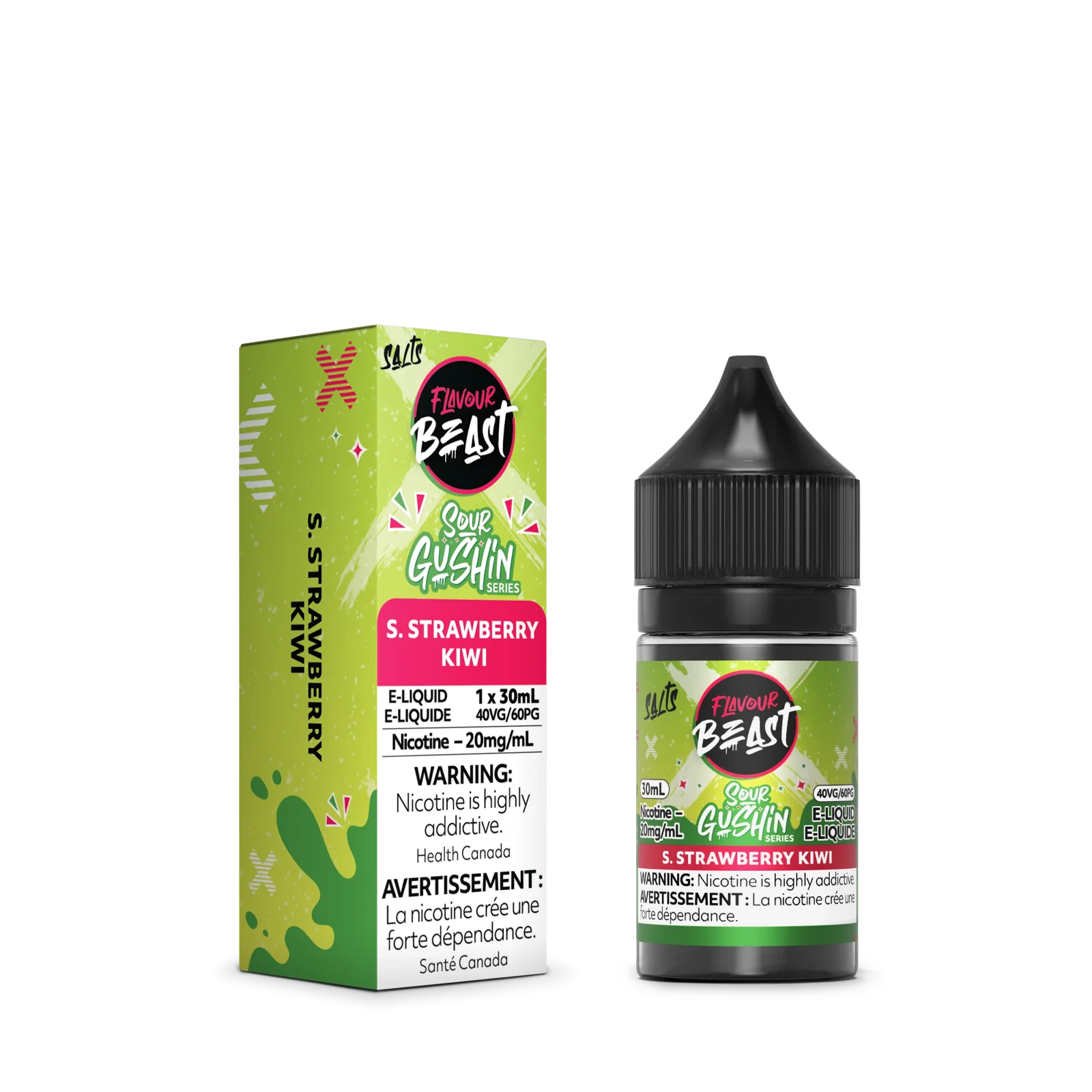 Flavour Beast Gushin Sour Strawberry Kiwi 20mg 30ml