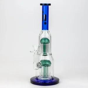 Infyniti Glass 11" Double Percolator Glass Bubbler Bong