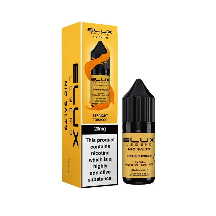 Straight Tobacco 10ml Nic Salt by Elux Legend