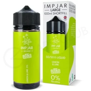 Lemon & Lime Shortfill E-Liquid by Imp Jar Large 100ml