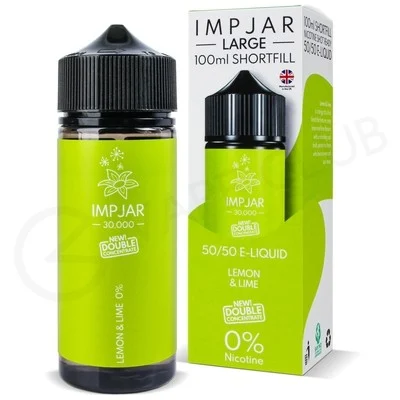 Lemon & Lime Shortfill E-Liquid by Imp Jar Large 100ml