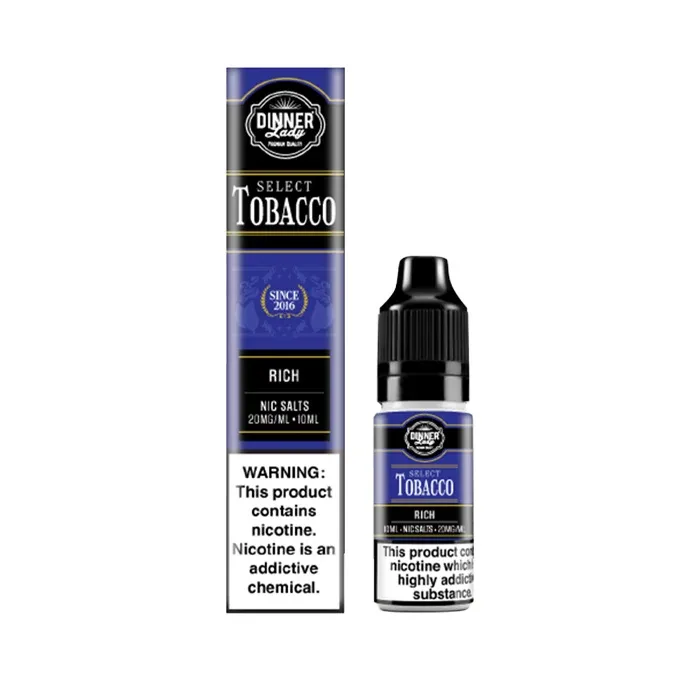 Rich Nic Salt E-Liquid by Dinner Lady Select Tobacco