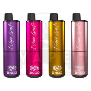Box Of 5 IVG 2400 Puffs Rechargeable Pod Vape Kit