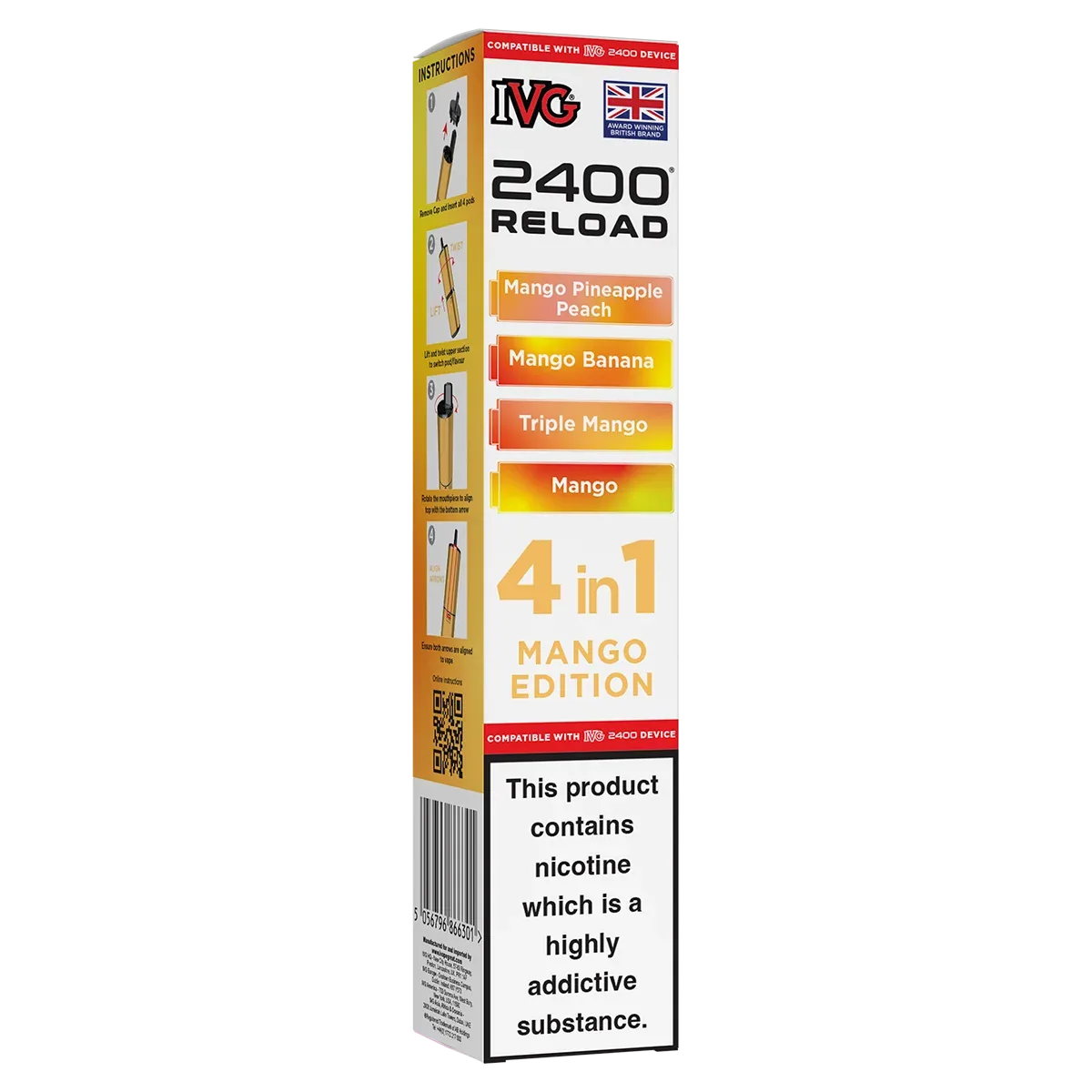 Mango Edition IVG 2400 Refill Pods