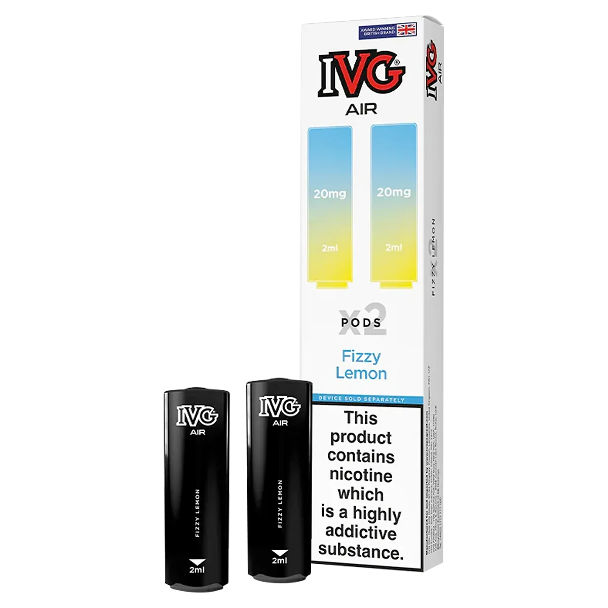 Fizzy Lemon IVG Air Replacement Pods