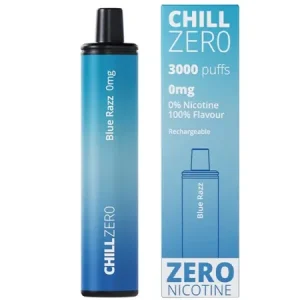 Chill Zero 3000 Puff No Nicotine Disposable Vape - Blue Razz