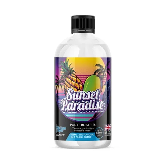 Sunset Paradise MES Shot | Bottle Shot