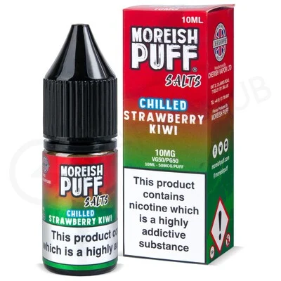 Strawberry & Kiwi Chilled Nic Salt E-Liquid by Moreish Puff