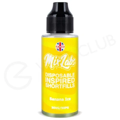 Banana Ice Shortfill E-Liquid by Mix Labs 100ml