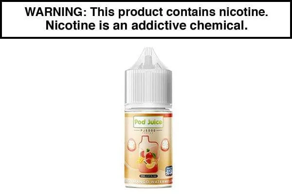 PEACH MANGO WATERMELON BY POD JUICE SALT PJ5000 SERIES 30ML