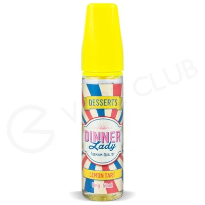 Lemon Tart Shortfill E-Liquid by Dinner Lady 50ml