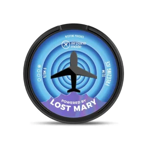 Freezing Ice Airplane Mode Nicotine Pouches by Lost Mary