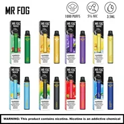 MR FOG MAX AIR MA8500 RECHARGEABLE 8500 PUFFS DISPOSABLE VAPE - Image 2