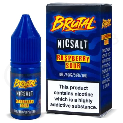 Raspberry Sour Nic Salt E-Liquid by Brutal