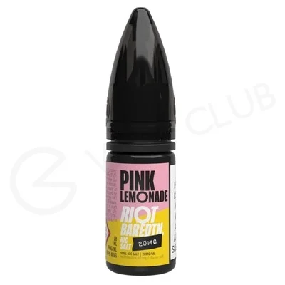 Pink Lemonade Nic Salt E-Liquid by Riot Bar Edition