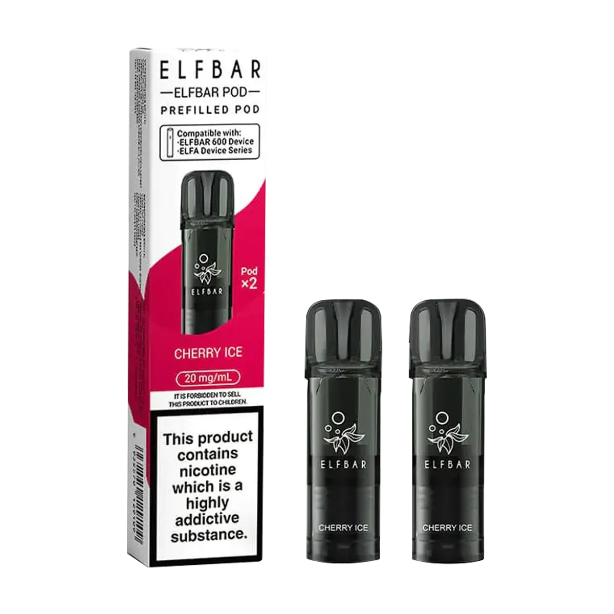 Cherry Ice Elfbar 600 Pods