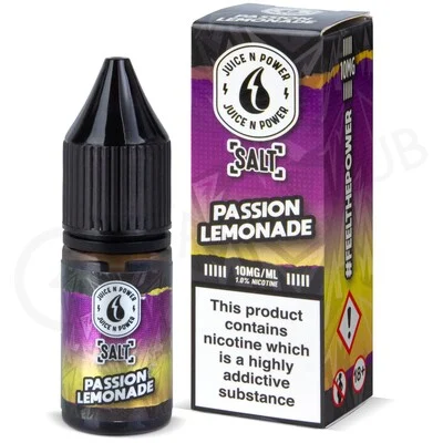 Passion Lemonade Nic Salt E-Liquid by Juice N Power
