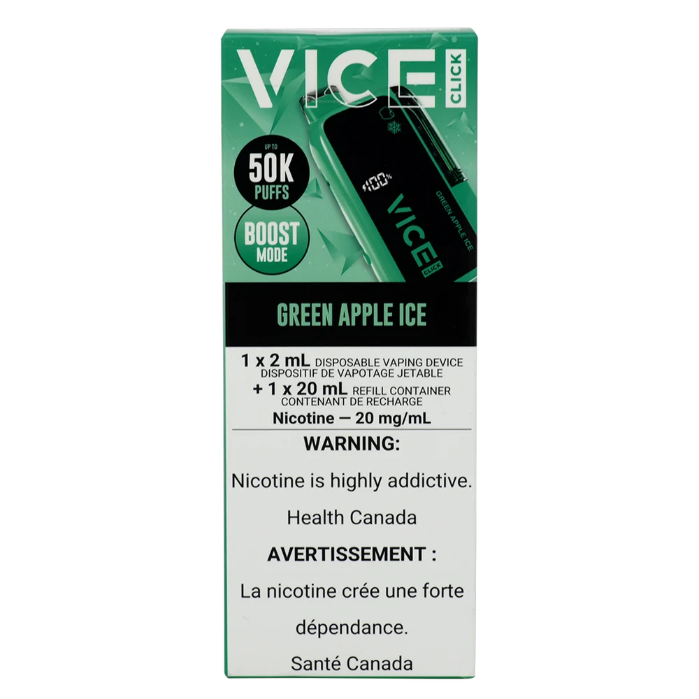 Vice Click 50K Green Apple Ice 2ml 20mg
