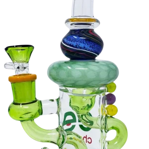 Cheech Glass 9" Dichro Recycler Bong