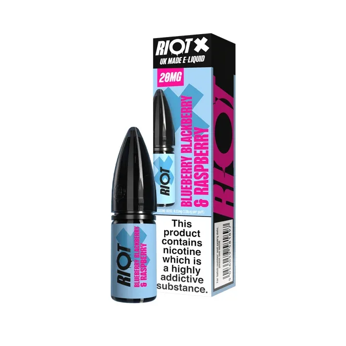 Blueberry Blackberry & Raspberry Nic Salt E-Liquid by Riot X